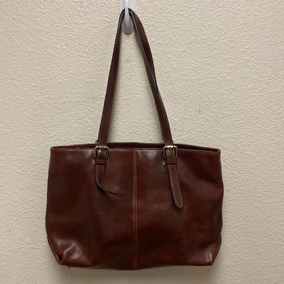 Floto Venezia Leather Shopper Tote Bag - Picture 9 of 9